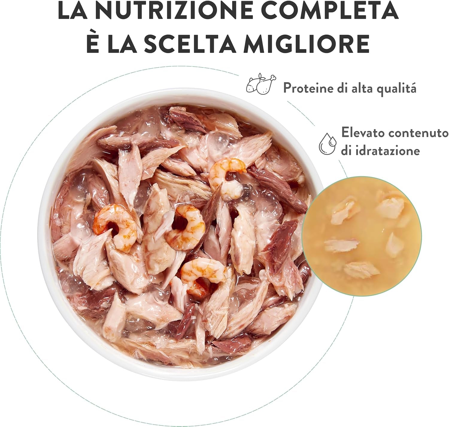 , Tonfisk med blå fisk i gelé, komplett våtfoder för katter, i påse, med ytterligare vitaminer, 100% naturlig, 6 x 85 g