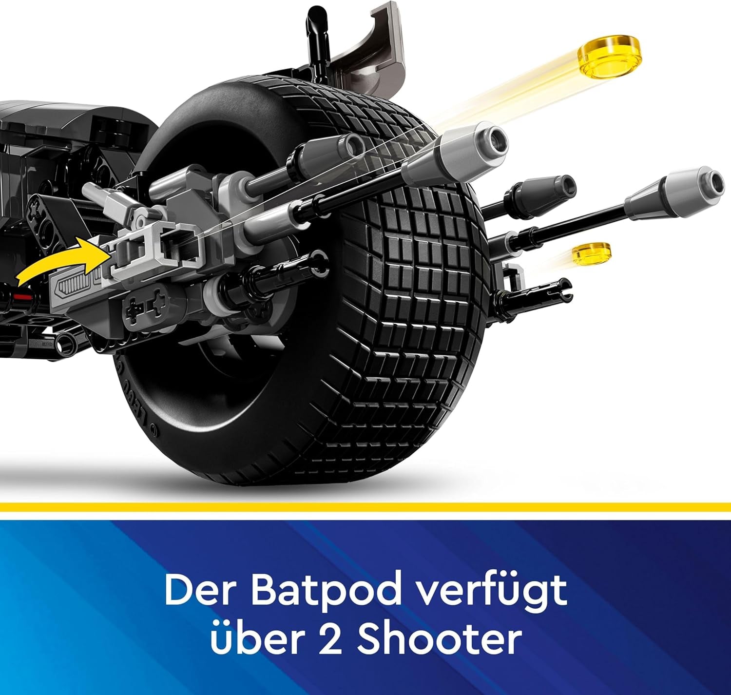 LEGO DC Batman: Batman byggklossar med batpod, superhjältefilmleksak, äventyrslekset för barn, present till pojkar och flickor 76273 Byggset Besuche den LEGO-Store