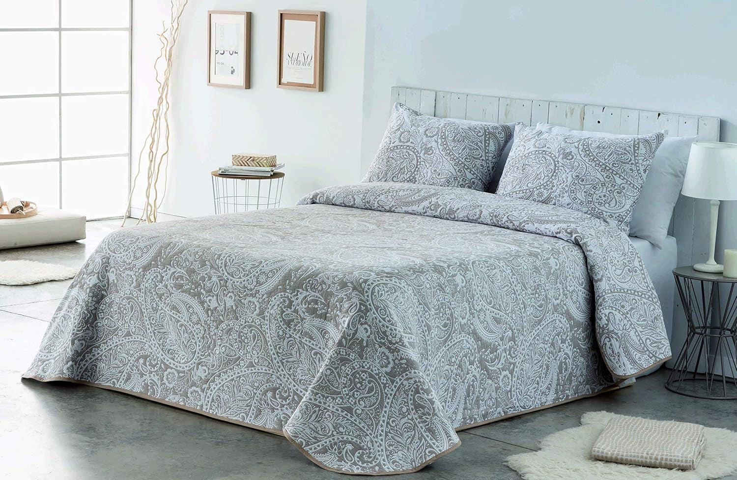 VIALMAN Lätt filt Sofia 29, Bomull Polyester, Brun, Cama 135: 230 X 270 Cm Sängar och filtar Besuche den VIALMAN-Store Taupe 180 X 190 Cm