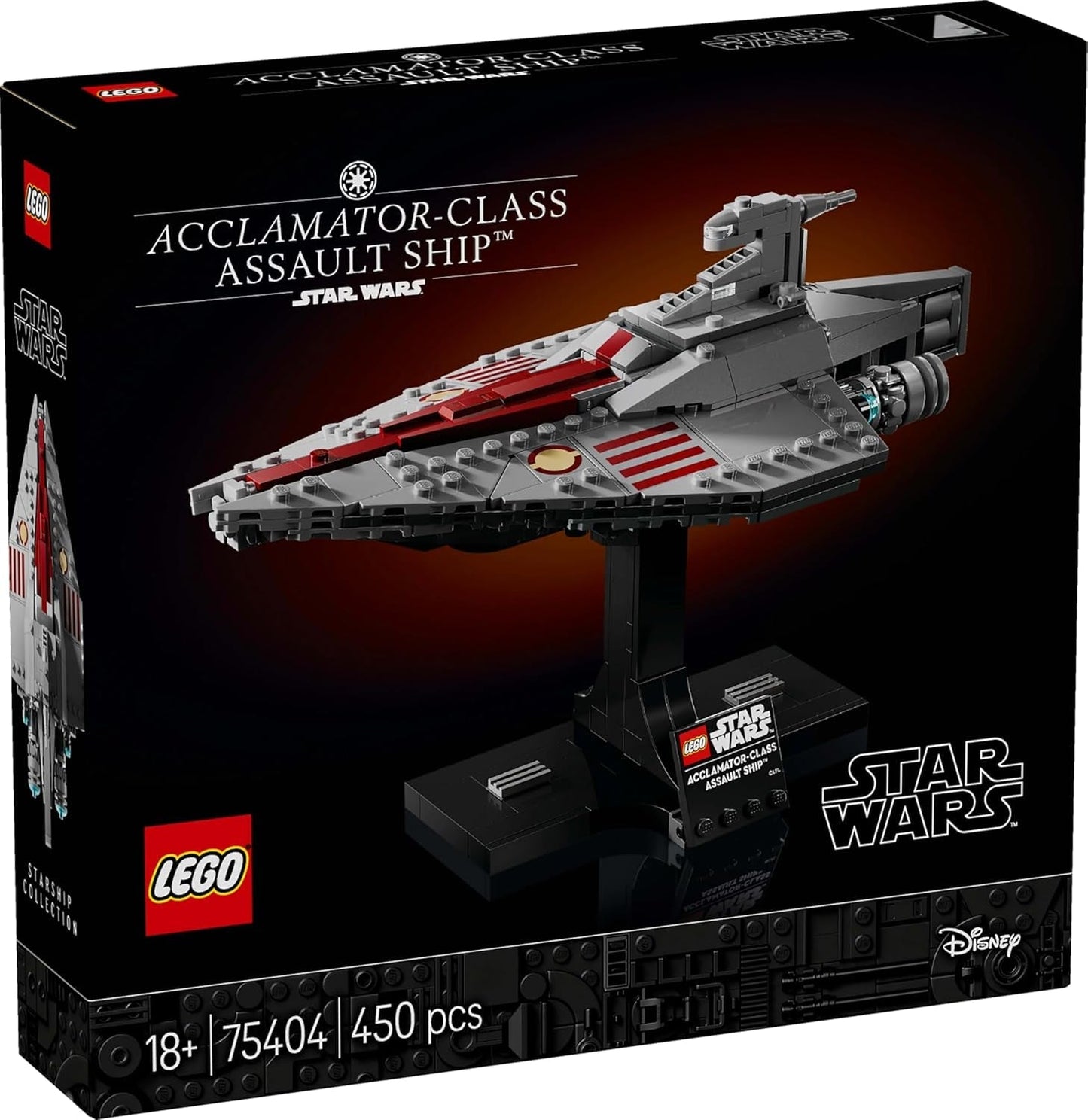 LEGO Star Wars 75404 Acclamator Class Assault Ship från Attack of the Clones - Rymdskepp att samla, bygga och visa - Fantasybyggset - Present till vuxna och tonårsfans Byggset Besuche den LEGO-Store