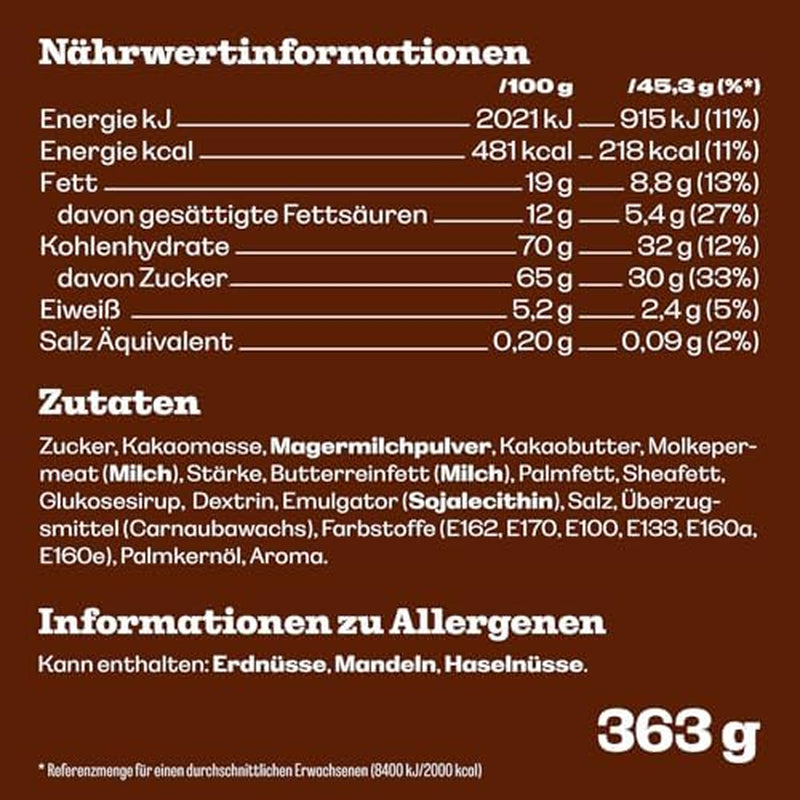 INNEHÅLL: 363g påse M&M'S choklad, bästa kvalitet tack vare de utvalda ingredienserna