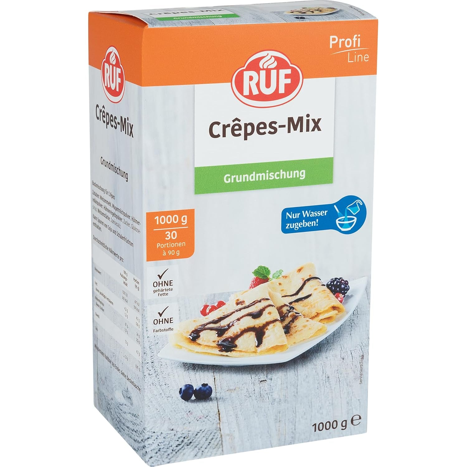 RUF Rührkuchen Backmischung, Nur Wasser & Öl Zugeben, Rezeptur Für Blechkuchen, Kastenkuchen, Muffins, Gugelhupf Und Tortenböden, 1X1000G Blandning för bakning och matlagning Naty Shop Crepesteig 1Er Pack Á 1X1000G