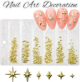 400 st Stern Nail Charms Guld Silver, Charms Nägel Zubehör, Nagel Deko, Nail Art Zubehör, Nagel Charms, Nagel Steine, Nageldesign, Charms Für Nägel