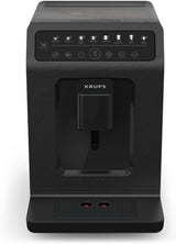Krups EA897B Evidence ECOdesign automatisk espressomaskin, automatisk espresso- och cappuccinofunktion, Quattro Force-teknik, entrycksmjölkkoppar, 8 förinställningar, mjölksystem, 1450W