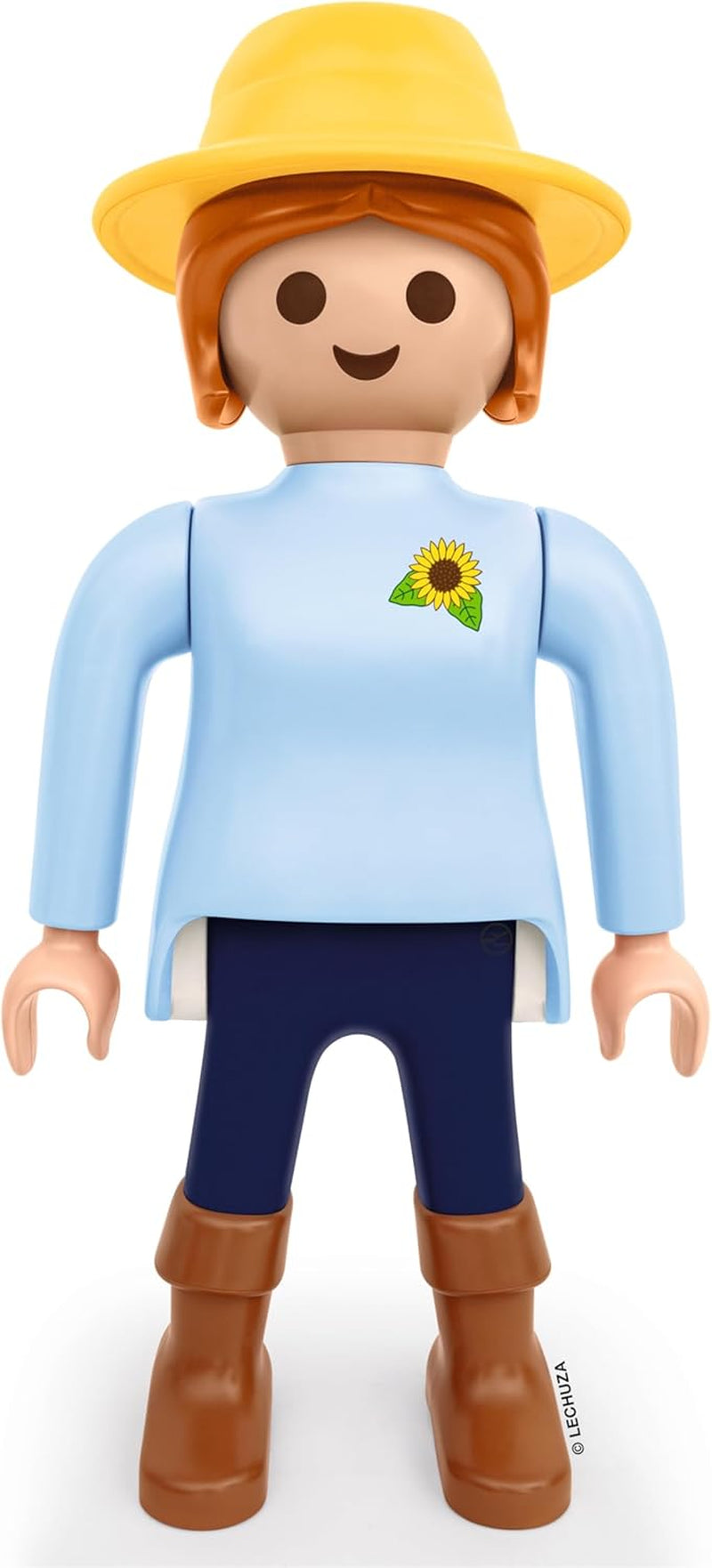 LECHUZA Gardener 2021 - Solros (62,5 cm), grön/ljusblå