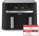 Tefal Dual Easy Fry Hot Air Fryer med två kammare, 5,2/3,1 liters kapacitet, två oberoende lådor, 7 program Hushållsapparater Naty Shop