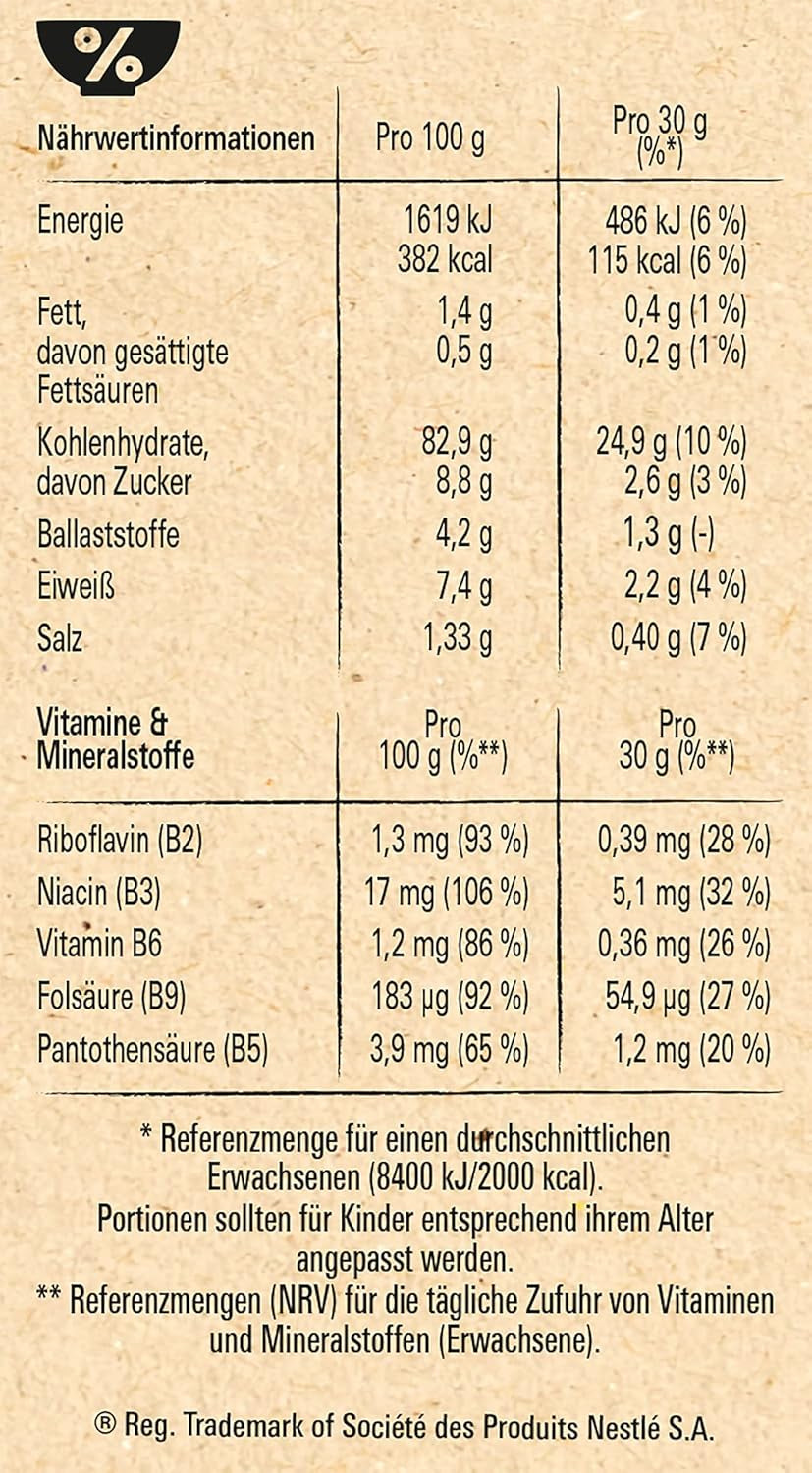 Nestlé spannmål majsflingor, klassiska majsflingor, glutenfria, förpackning om 1 (1 x 375 g)
