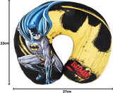 DC Comics Soft Batman Bil Rese Nackkudde Barnsäkerhet Komfort Superhjälte Bat Man, Cuscino Da Viaggio Auto, Ljusblå, One Size Resekuddar Naty Shop