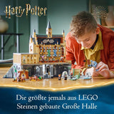LEGO Harry Potter Hogwarts Castle: The Great Hall, samlarleksak med 11 minifigurer inklusive Hermione Granger, magisk present till pojkar och flickor 76435 Byggset Besuche den LEGO-Store