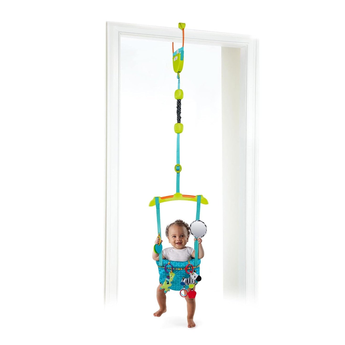 Bright Starts Deluxe Dörrspärrset med säker och stabil dörrkarmklämma och Pampers Sensitive Baby Wipes, 1200 Wipes (15 x 80)