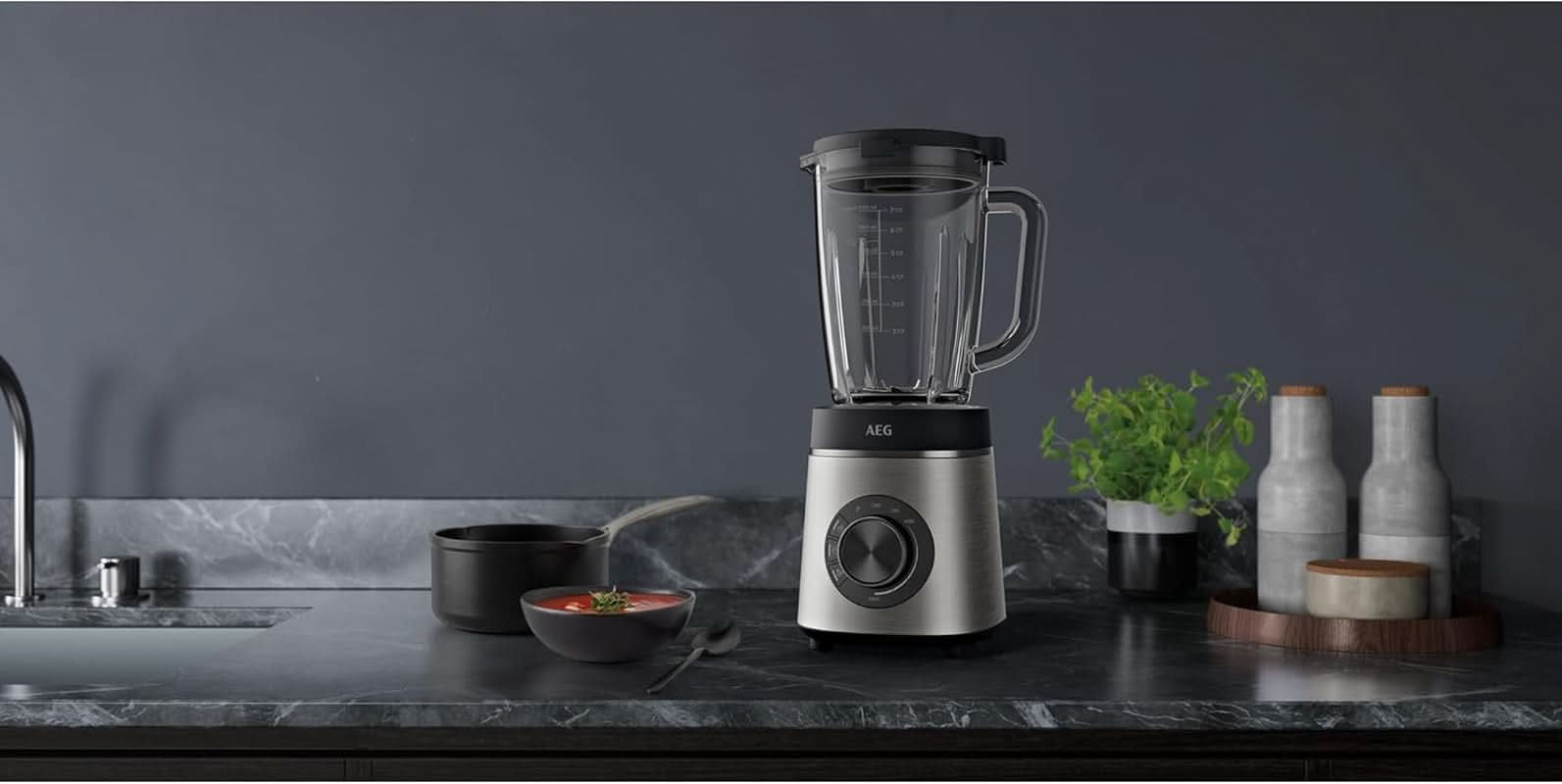AEG TB6-1-6S STANDMIXER / Hastighetskontroll 3 Program Smoothie ICE Funktion Kök Naty Shop