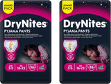 Huggies DryNites Nattkläder för tjejer, 3-5 år (16-23 kg), 2 x 16 st