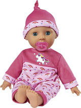 Simba 105140060 - Laura Tickle Baby Soft Body Doll med regnbågsmadrass, gör 25 babyljud, 38 cm, docka från 2 år och uppåt