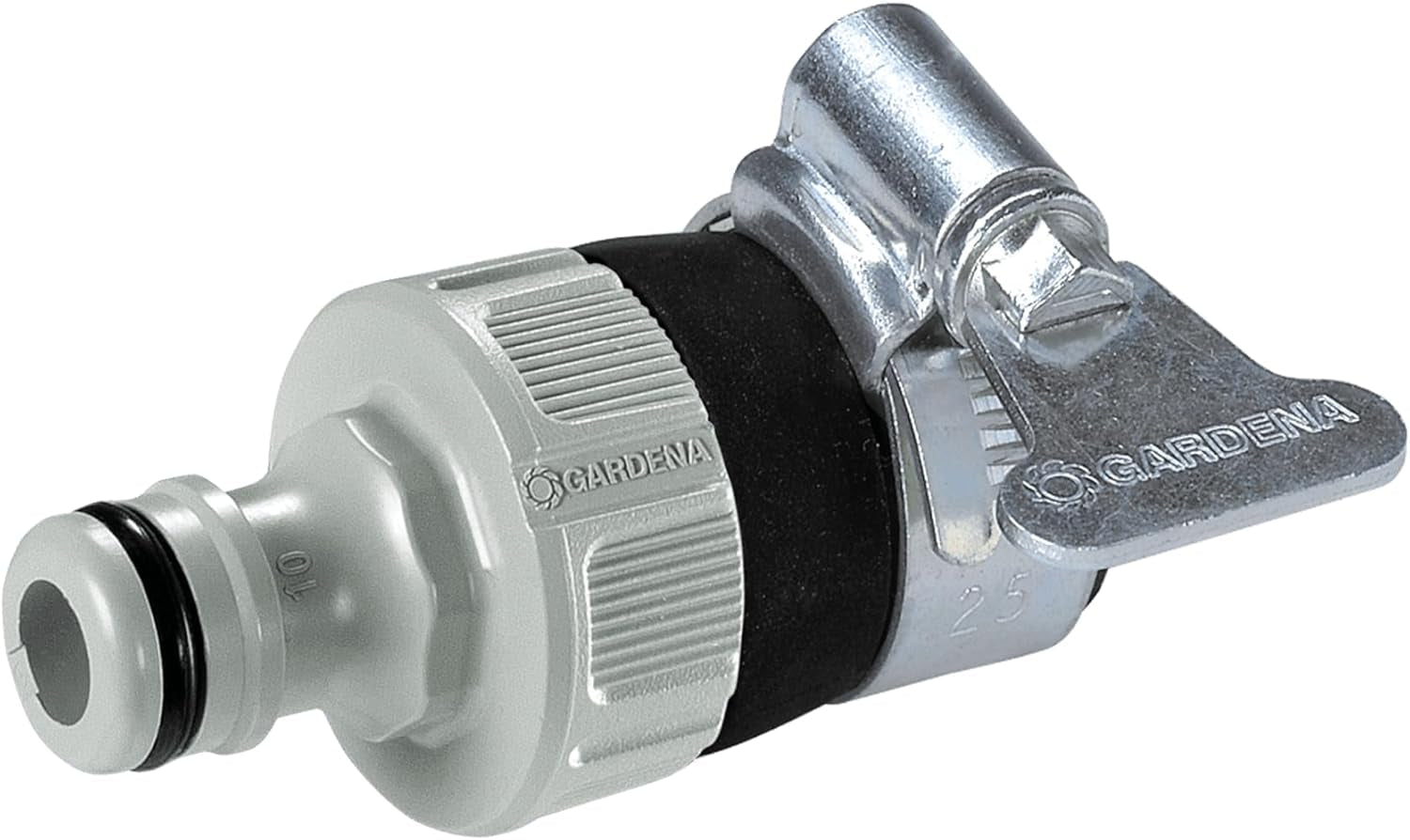 Gardena Water Thief: Universal kranadapter för att ansluta din Gardena trädgårdsslang till en 14-17 mm O.D. gänglös kran, korrosionsbeständig (2908-20)