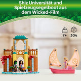 LEGO Wicked Glinda, Elphaba och Nessarose på Shiz University Segelbåt och 3 Figurer Leksaksbåt Present för flickor och pojkar från 7 år gamla dockhusälskare 75681 Byggset Besuche den LEGO-Store