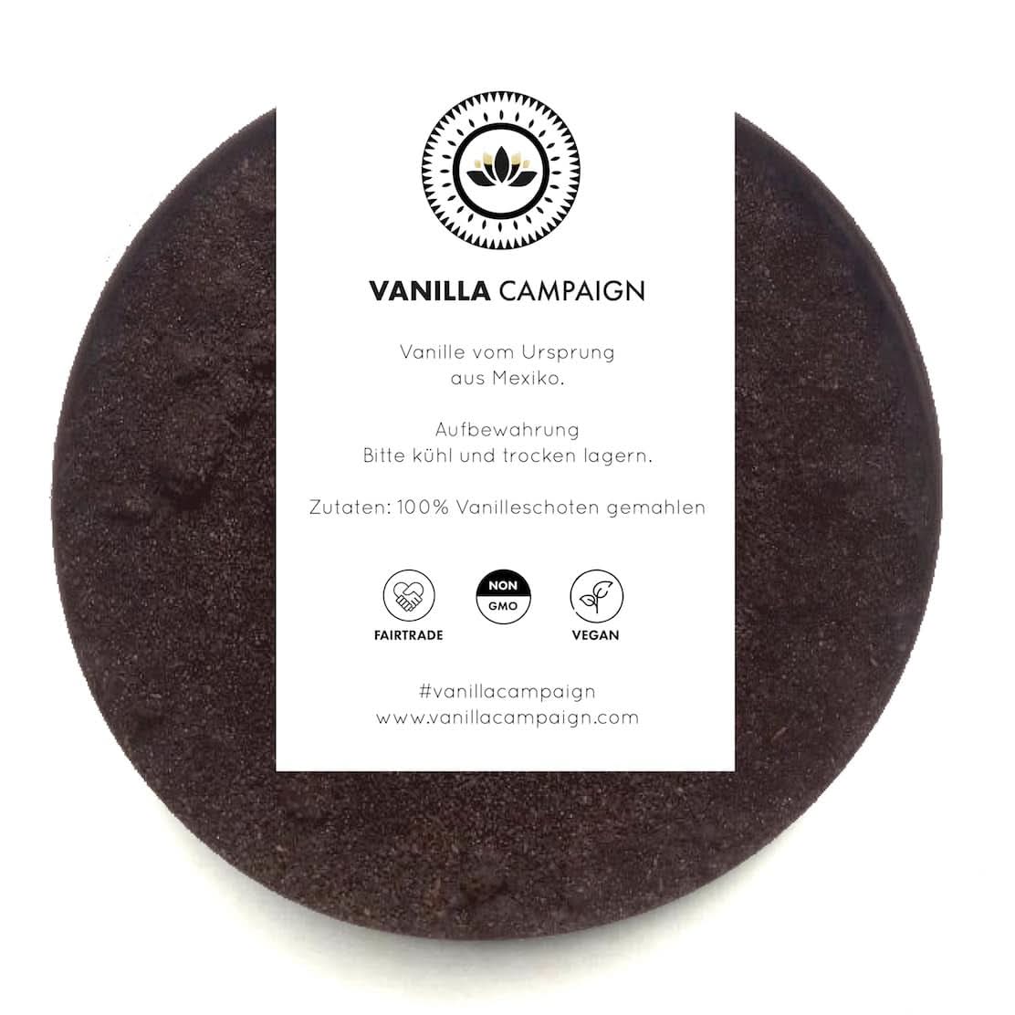 Premium vaniljpulver från äkta vaniljbönor, naturligt, sockerfritt, inga tillsatser, rättvisemärkt, veganskt (40 g unboxed) från Vanilla Campaign® Flavours Naty Shop