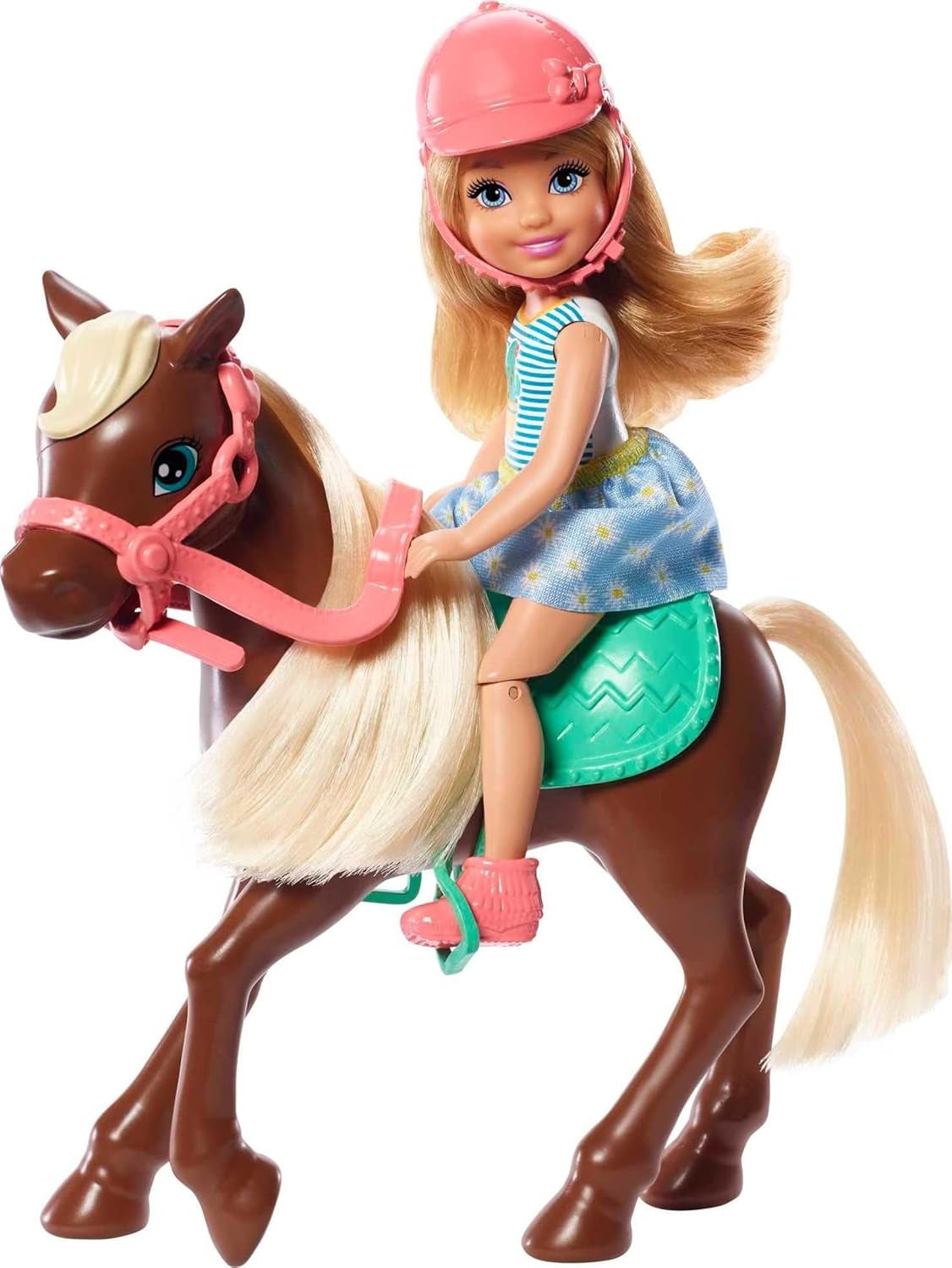Barbie GHV78 - Club Chelsea Lekset med docka och häst, ca. 15 cm blond med mode och accessoarer presentleksak för barn från 3 till 7 år Naty Shop Dolls