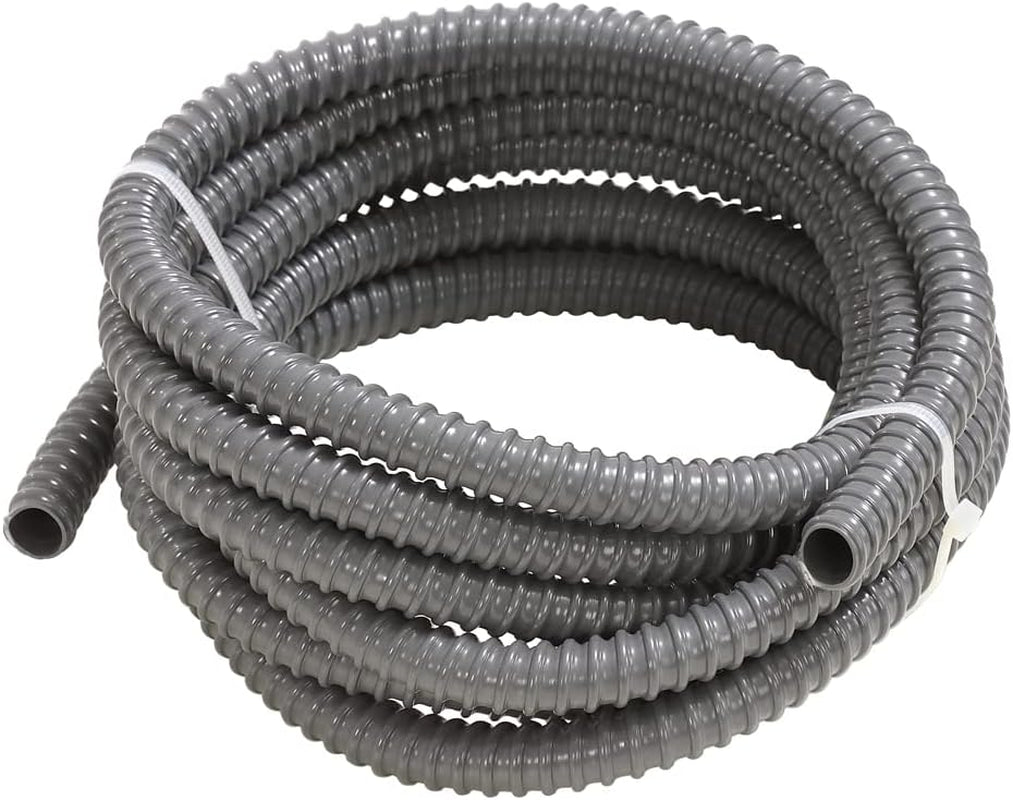 Dehner spiralslang för brunnar eller dammar, Ø 18,5 mm, längd ca. 4 m, plast, grå