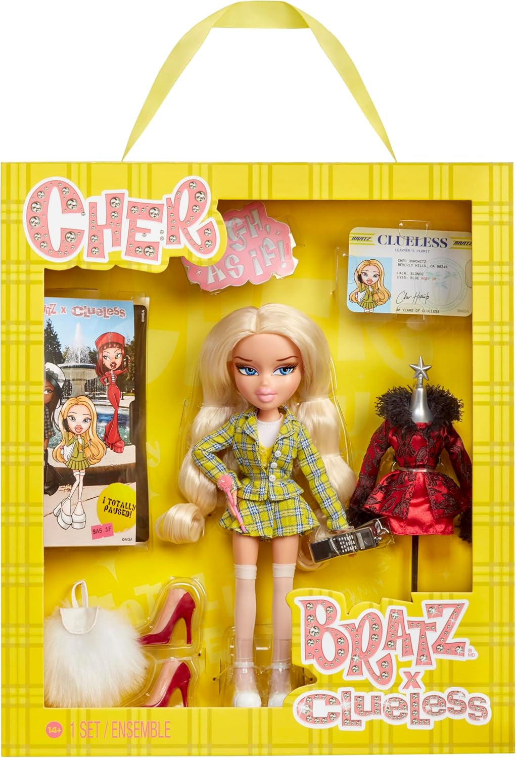 Bratz Clueless Cher Doll – Samlarfilmsdocka med riktiga kläder och tillbehör