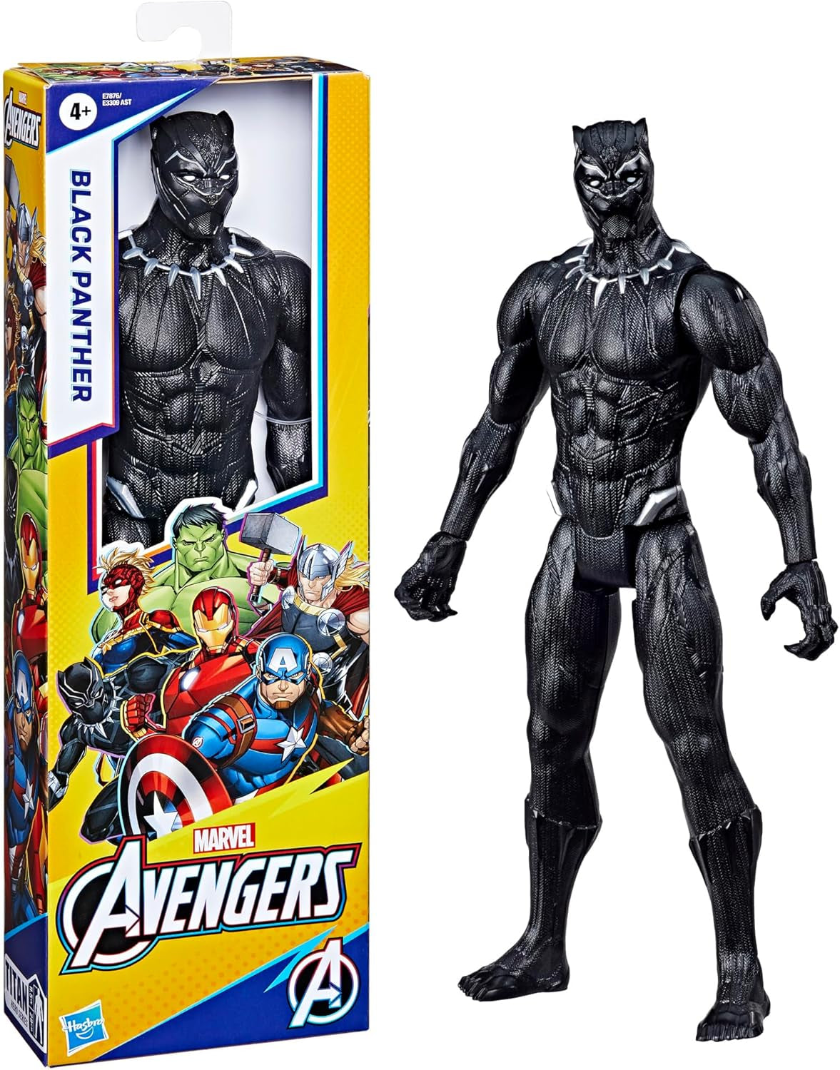 Marvel Avengers Titan Hero Series Black Panther, 30 cm lång actionfigur Actionfigurer Naty Shop