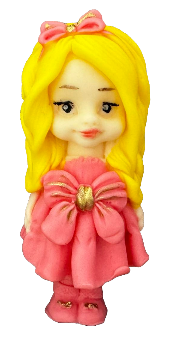 Ätsockerdekoration, Pretty girl Sugar Paste Decorations Naty Shop