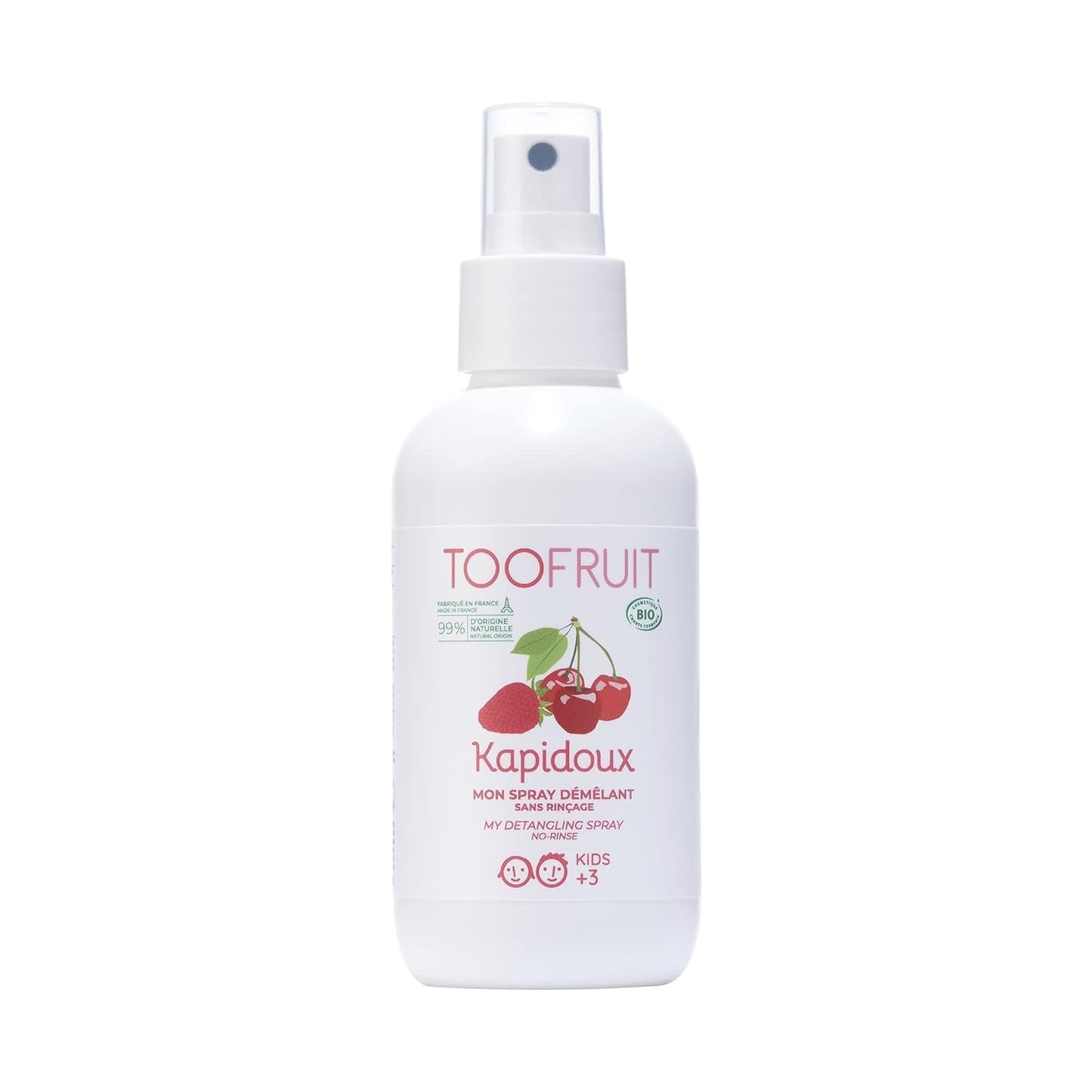 Toofruit Kapidoux Light Strawberry Detangling Spray 125ml Hair Detangling Products Naty Shop Standardtitel