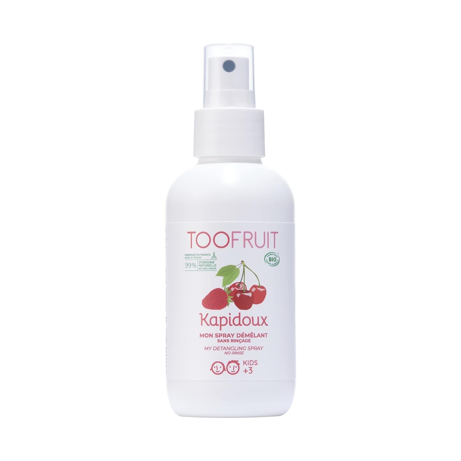 Toofruit Kapidoux Light Strawberry Detangling Spray 125ml Hair Detangling Products Naty Shop Standardtitel