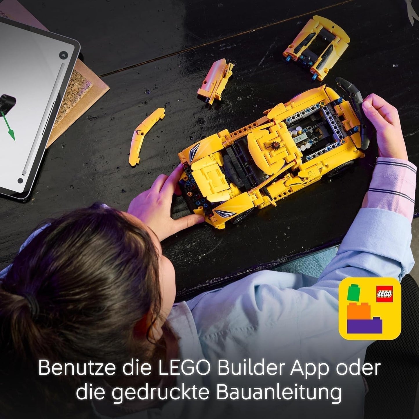 LEGO Technic Chevrolet Corvette Stingray - Samlarbyggeleksak - Leksakssportbil - Bilmodell - Present till 9-åriga pojkar och flickor som älskar leksaksbilar 42205 Byggset Besuche den LEGO-Store