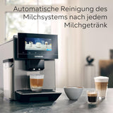 Siemens EQ900 TQ903D03 Automatisk espressomaskin, Appkontroll, Intuitiv Touch Display, Barista Mode, AromaBoost, Brusreducering, Premium Grinder, Automatisk Ångrengöring, 1500 W, Rostfritt stål