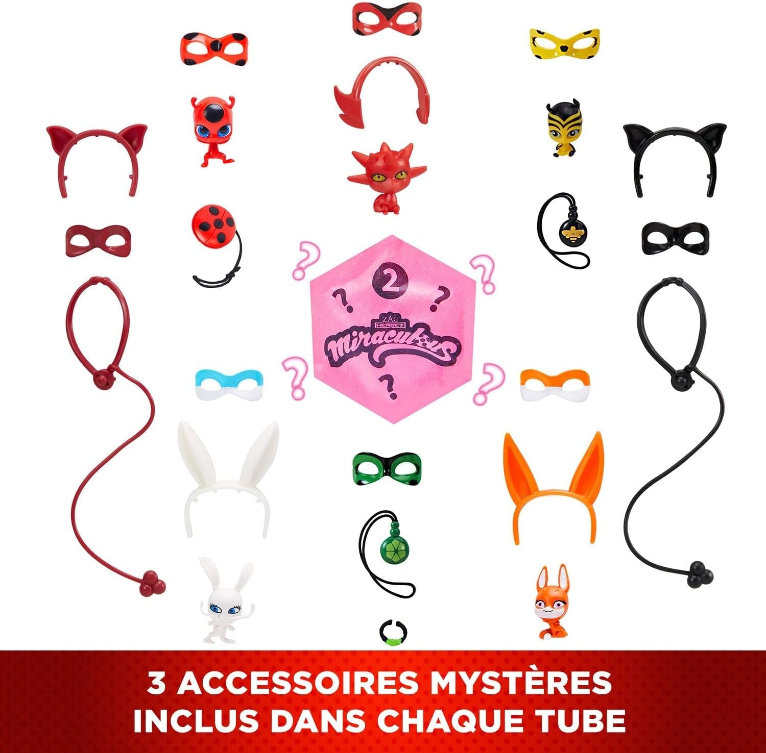 Bandai - Miraculous Ladybug - Doll Marinette Color Change Surprise - Miraculous Jointed Doll, 26 Cm + 3 Surprises - Random Model - P50390 Dolls Naty Shop