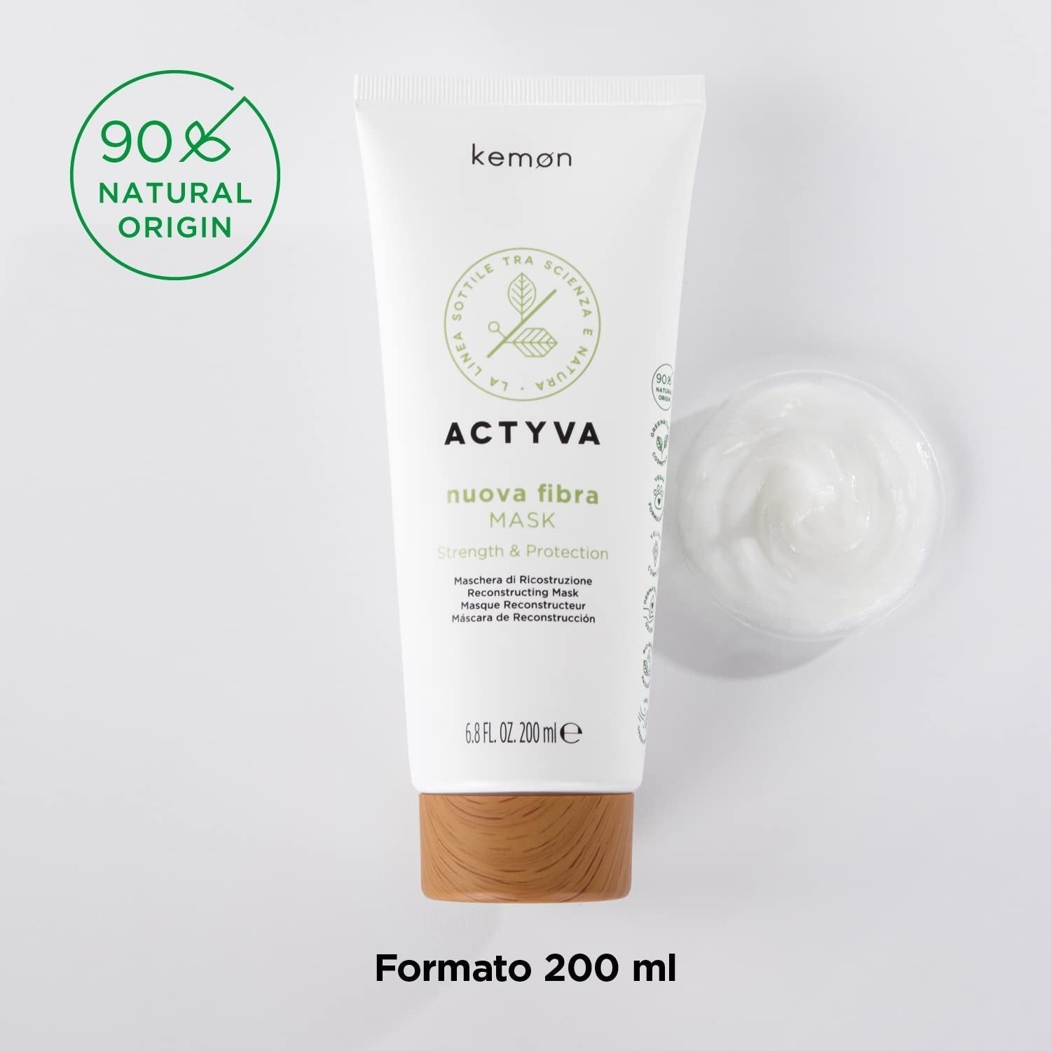 KEMON Actyva Nuova Fibra Mask 200 ml Hårmask Naty Shop