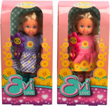 Simba Evi Love Flowers Assorted 2 Variationer Endast EN artikel skickas docka i en söt blommig klänning med blomma 12 cm Play Doll Ålder 3+