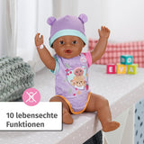 BABY Born Eva 43Cm, docka med 10 funktioner och tillbehör, för barn från 3 år, fungerar utan batteri, stor docka 43Cm, 836408 Zapf Creation Dolls Naty Shop