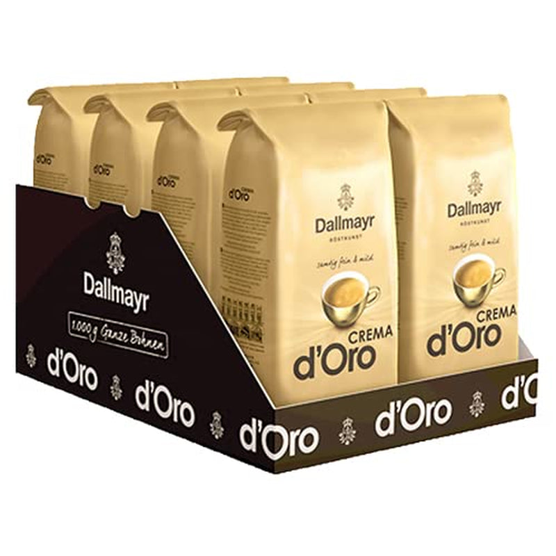 Crema d'Oro, kaffebönor, 8000g (8x1kg)