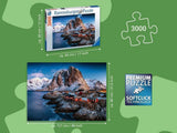 Ravensburger Pussel 17081 - Hamnoy, Lofoten - 3000 bitars pussel för vuxna och barn från 14 år, Norge landskapspussel Pussel Naty Shop