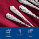 Villeroy & Boch - Toy'S Delight kaffeskedsset 6 delar Silver Platinum, tål diskmaskin Kitchen Naty Shop