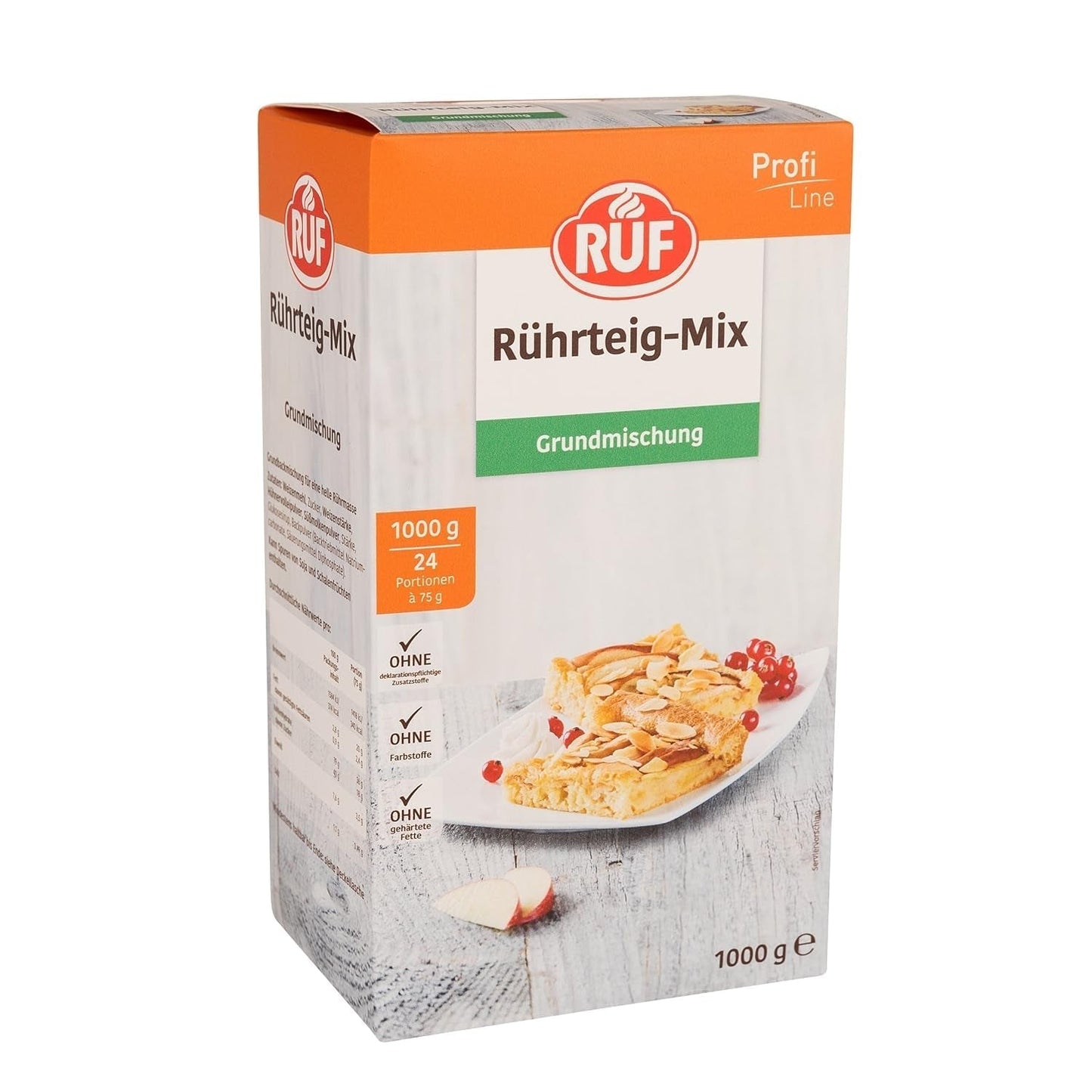 RUF Rührkuchen Backmischung, Nur Wasser & Öl Zugeben, Rezeptur Für Blechkuchen, Kastenkuchen, Muffins, Gugelhupf Und Tortenböden, 1X1000G Blandning för bakning och matlagning Naty Shop Rührteig 1 Kg (1Er Pack)