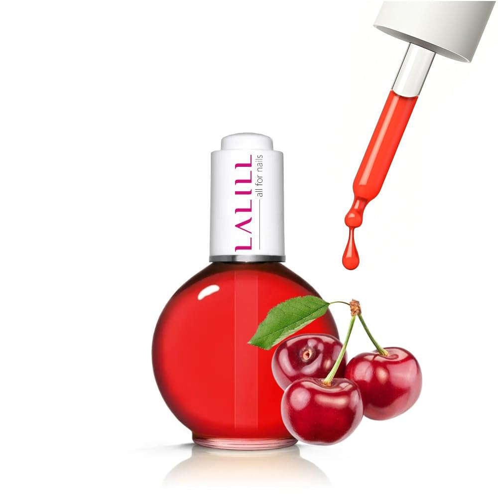 LALILL Nagelbandsolja 75Ml - Himbeere Nagelpflegeöl - Nagelöl Pflege Für Nägel Nagelhaut - SPA Maniküre Nageldesign Hände - Vegansk - Med pipett