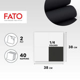 - Mjukhet och mjukhet Engångspappersservetter 40-pack vävnader Storlek 38X38 vikt 4 2-lagers svart färg 100 % rent cellulosapapper Fsc-certifierat (2-pack)