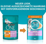 PURINA ONE Sensitive våt kattmat, möra bitar i kycklingsås, 26 st (26 x 85g)