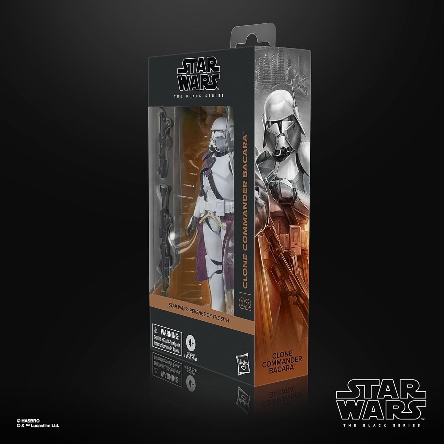 Star Wars Black Series Clone Commander Bacara, Star Wars: Ahsoka Premium Samlarfigur (15 cm) Actionfigurer Naty Shop