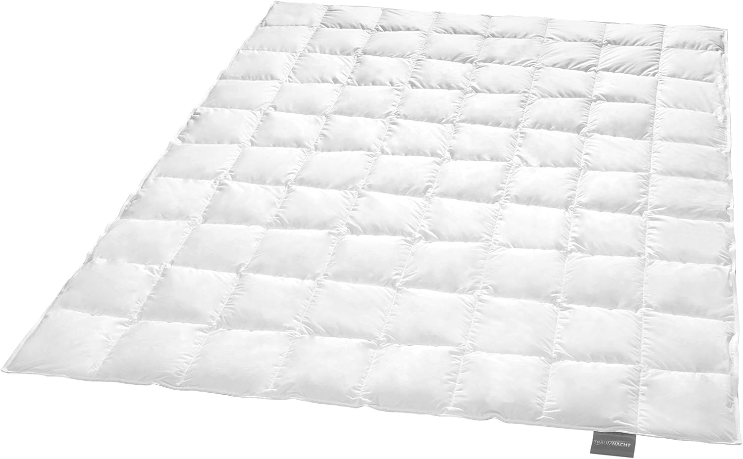 Traumnacht Basic Lätt duntäcke med nytt vitt dun (60%) och fjädrar (40%), DIN EN 12934, 135 X 200 Cm, Down Pass och Oeko-Tex certifierat, producerat enligt tysk kvalitetsstandard Täcken och täcken Naty Shop 90 procent dun / 10 procent fjädrar Lätt sommarfilt 2205