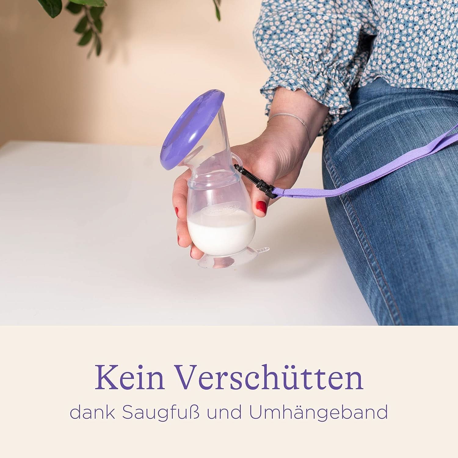 Lansinoh Silikon Milchpumpe & Muttermilchauffänger - Angenehmes & Extrem Weiches Silikon - Rettet Jeden Tropfen Muttermilch - Alternativ Zu Milchauffangschalen, 1 Stück (1Er Pack) Tillbehör Mat och Amning Bebe Naty Shop