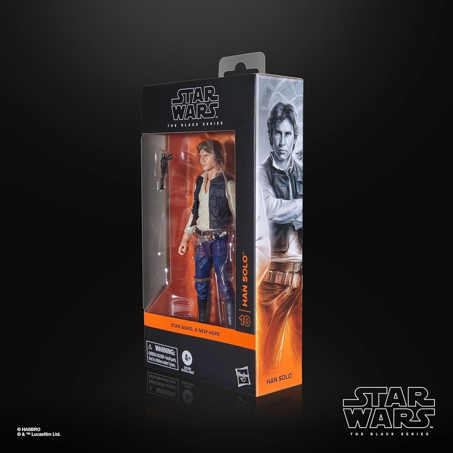 Star Wars The Black Series Han Solo, Star Wars: A Hope Premium Collectible Actionfigur (15cm) Actionfigurer Naty Shop