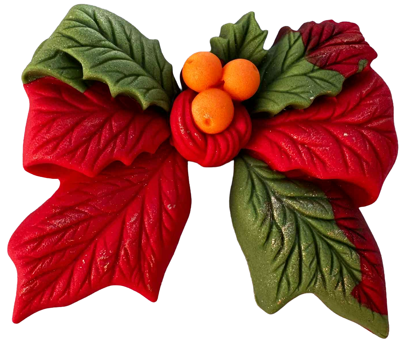 Ätlig dekoration julblomma - söt, festlig, perfekt för juldekoration