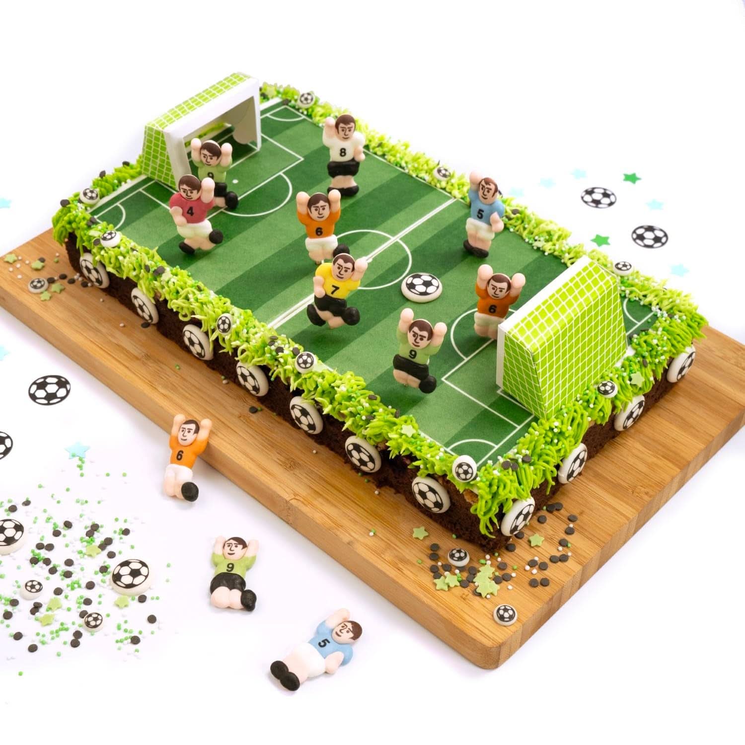 Günthart Backdecor 12 Sugar fotbollsspelare och fotbollar, 21 gram Naty Shop