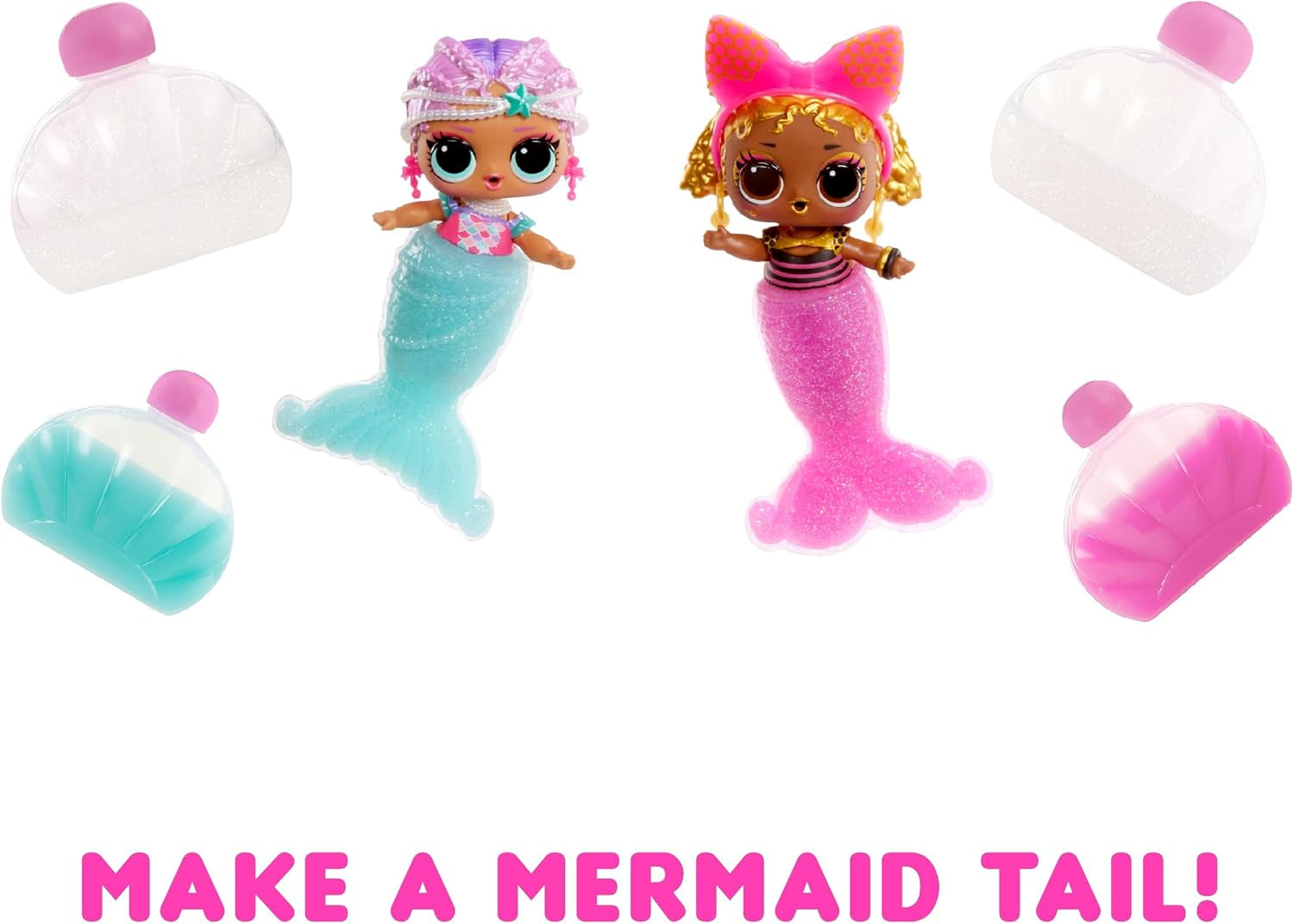 L.O.L. Överraskning! Mermaids Tots - Fashionabla minidockor med färgskiftande svansar - Lämplig för samlare, flickor och pojkar från 4 år och uppåt Naty Shop Dolls