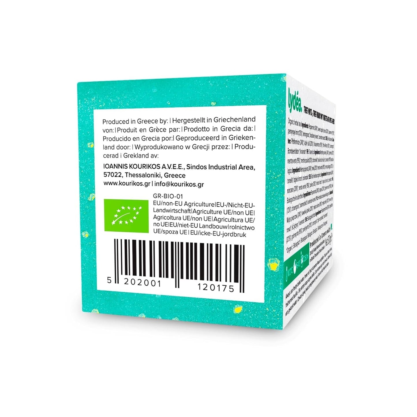 Lydea Three Mints+ ekologiskt örtte med tre sortiment av mynta, äpplen och örter, 60 pyramider, 3-pack [3 x 20 pyramider]