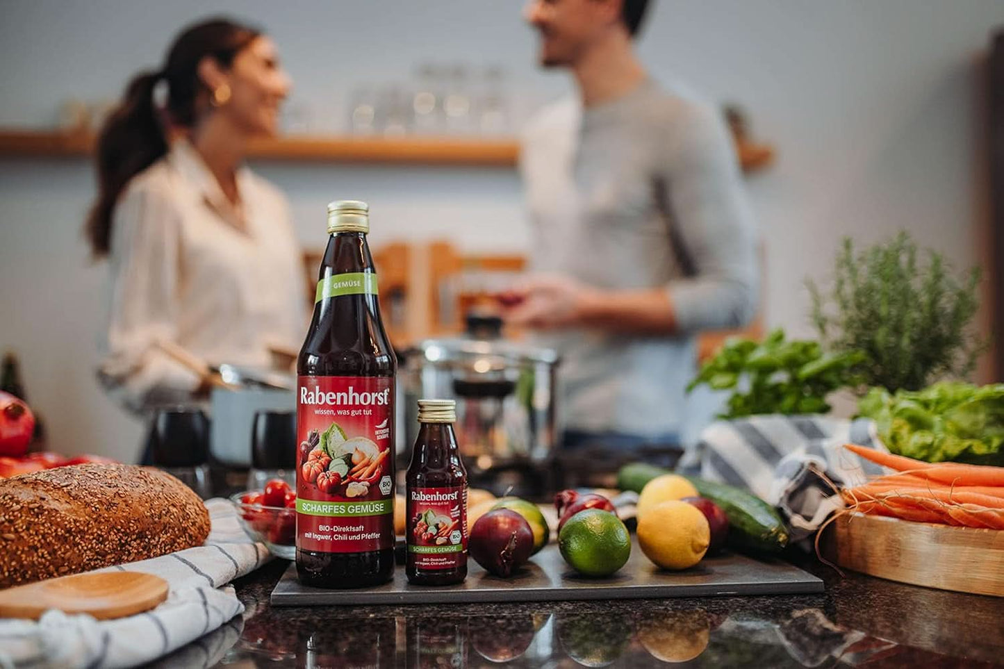 RABENHORST (6 x 700 ml) - Högkvalitativ grönsaksjuice från olika grönsaker med en intensiv kryddig smak Alkoholfria drycker Naty Shop