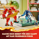 LEGO NINJAGO Kai's Fire Mech actionfigurleksak för barn med anpassningsbar röd mekfigur Ninjaset 4 figurer inklusive Kai och Zane Present för 7-åriga pojkar och flickor 71808 Byggset Beuche den LEGO-Store